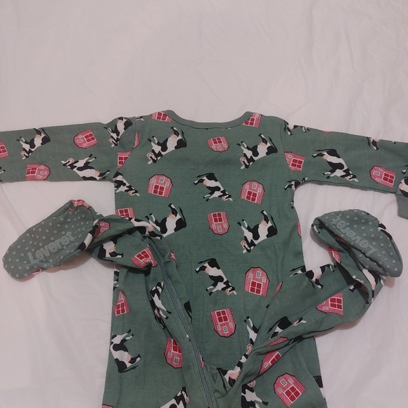 LEVERET 100% ORGANIC KID'S FOOTED PAJAMA💥💥❤️💥💥 - Picture 3 of 7